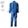 Buy cheap Cotton Blue Fireproof Boiler Suit With Reflective Trim Anti Static 240gsm from wholesalers
