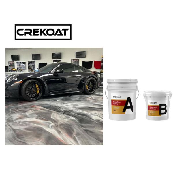 Buy cheap Crystal Clear Concrete Metallic Epoxy Floor Coating Scratch Resistant from wholesalers