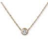 Buy cheap Diamond Pendant Necklace Rose Gold Stainless Steel Necklace 450mm length necklace from wholesalers