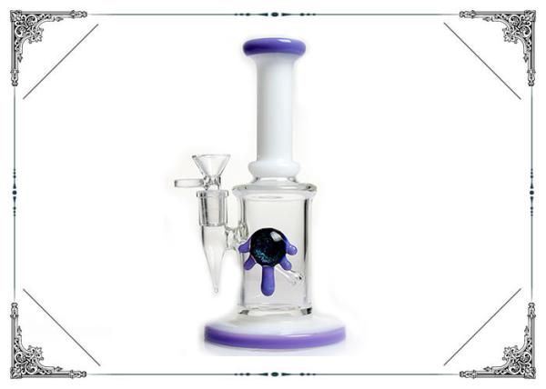 Buy cheap Mini White Glass Smoking Water Pipe , Puper Mouth Tobacco Tube Glass from wholesalers