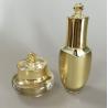 Buy cheap 100ml Gold Luxury Cosmetics Packaging PMMA Bottle Sets Empty For Skincare from wholesalers