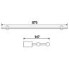 Buy cheap SUS304 Stainless Steel Towel Rod Rustproof Wall Mounted Bathroom Towel Rack from wholesalers
