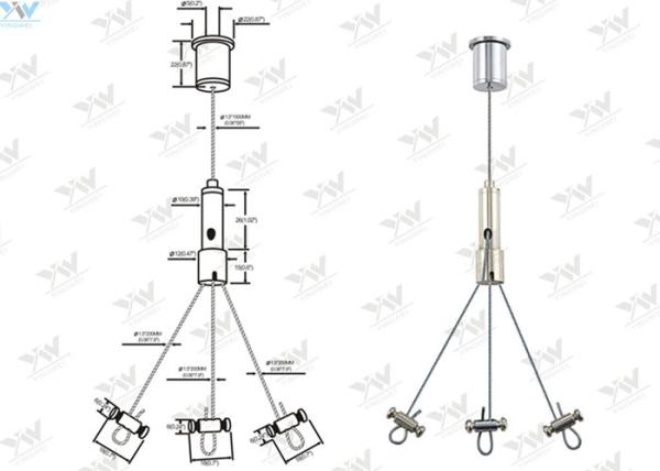 Buy cheap Three Legs Plant Pot Wire Suspension Kit , Adjustable Flower Pot Hanging Kit from wholesalers