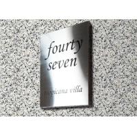 Buy cheap Concave / Convex Type Custom Made Stainless Steel Signs Strong Solvent product
