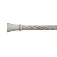 Buy cheap 3D Pattern Curtain Rod Finials White Sweep Gold Curtain Rod Set product