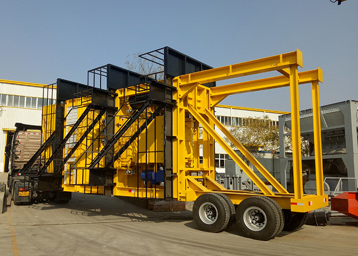 Good Performance Mobile Batching Plant 120TPH 45s Mixing Cycle 270 - 500kw