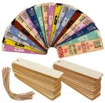 Customize Wood Blank Bookmarks DIY Wooden Craft Bookmark Unfinished Wood Hanging