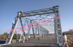 Amphibious Steel Truss Bridge , Truss Suspension Bridge Hot Dip Galvanized