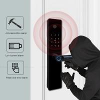 Buy cheap home Fingerprint Smart Front Door Locks Peephole Camera Tuya App Password Access product