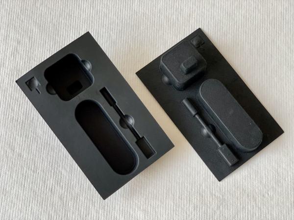 Buy cheap Black Molded Fiber Pulp Packaging Clamshell Thin Walled from wholesalers