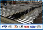Buy cheap Low Voltage tapered steel pole , galvanized metal posts with Bituminous Painting from wholesalers
