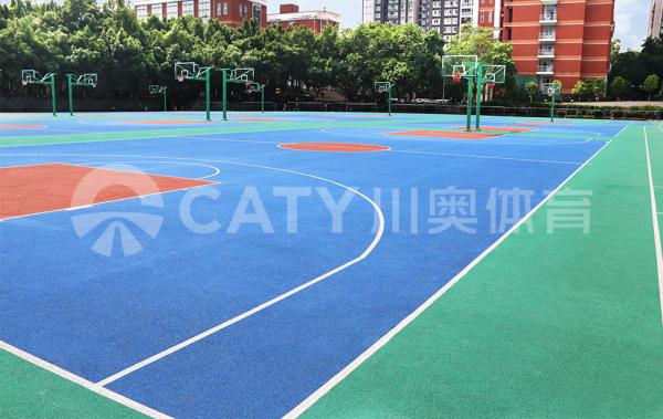 Buy cheap Prefabricated Sports Rubber Floor Basketball Court Practical Waterproof from wholesalers