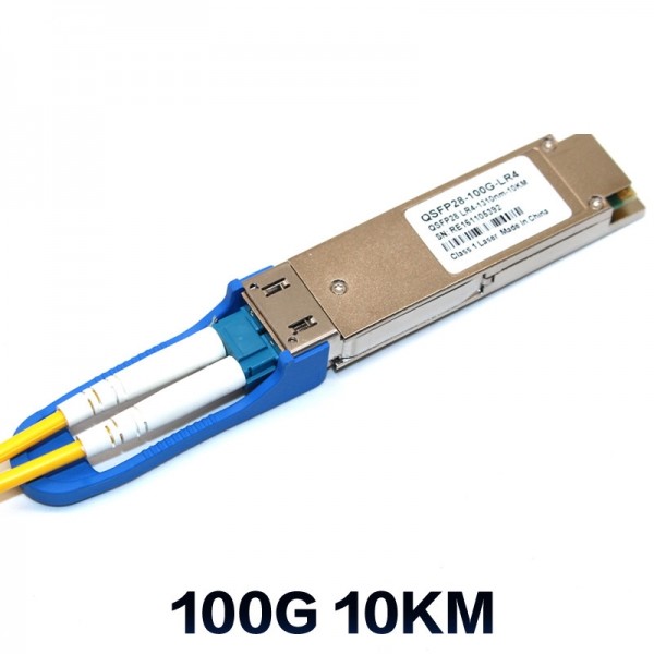 Duplex Lc sfp Fiber Optic Transceiver 1310NM 10KM DDM QSFP28 100G LR4