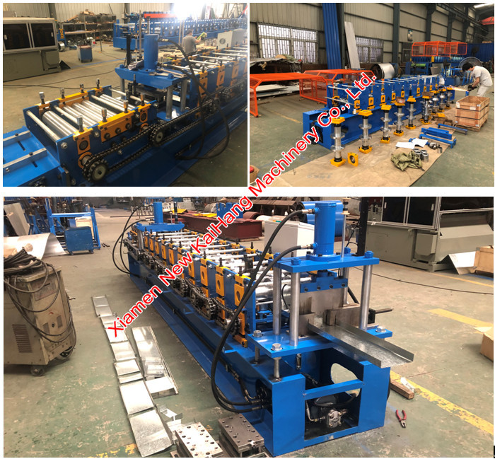 PLC Control Purlin Sheet Roll Forming Machine With Cr12Mov Blade