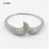 Buy cheap Rhodium Plated 925 Sterling Silver Jewelry Set 18 Inches Chain Length Silver Dangle Earrings from wholesalers