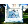 Buy cheap Light Blue And White Inflatable Bounce House / Open Air Wedding Jumping Castle from wholesalers