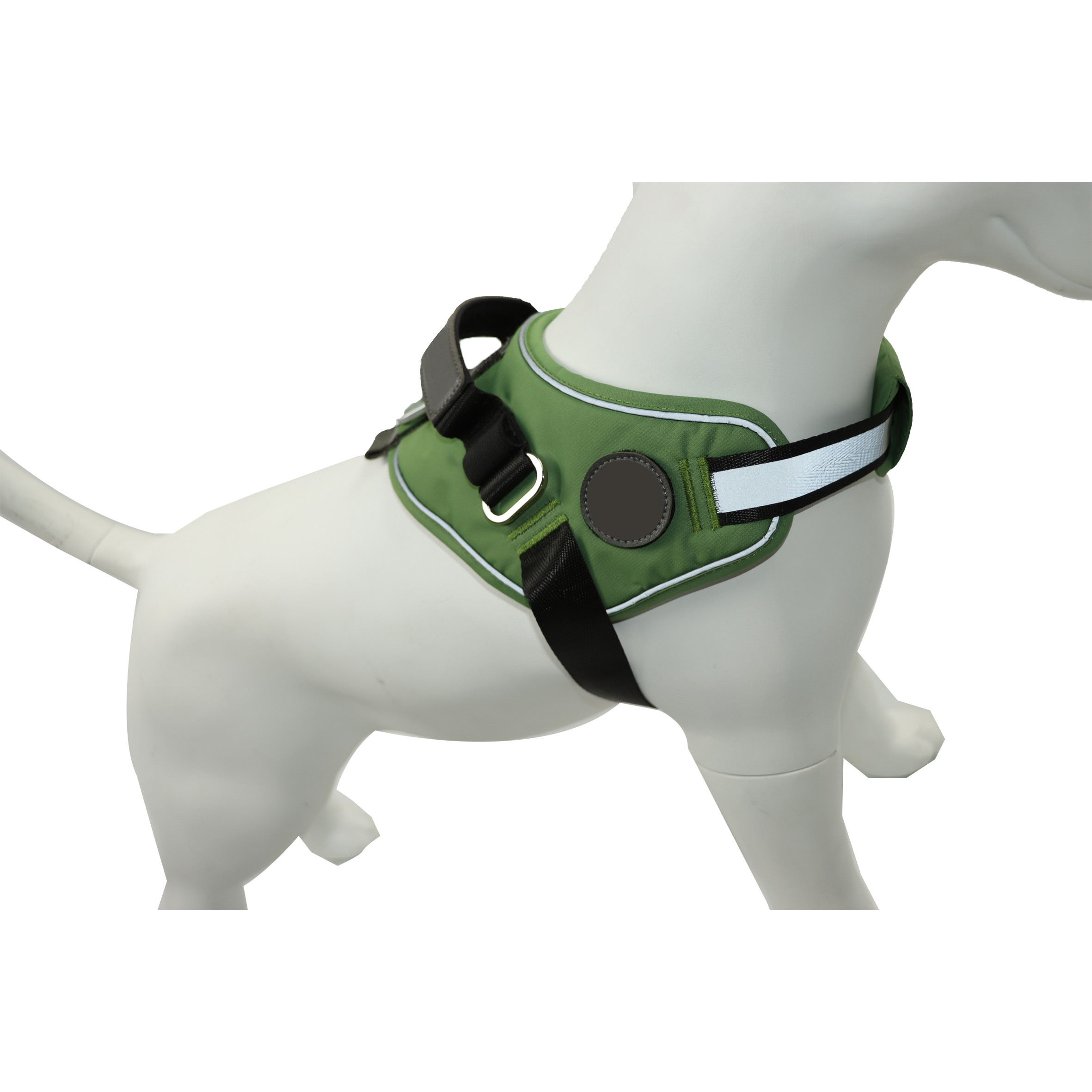 Outdoor Durable Pet Dog Harness For Beagle Green Black Extra Large Dog Harness Personalised