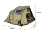 2 People Fishing Shelter Waterproof 210D Oxford Inflatable Camping Tents 320*250