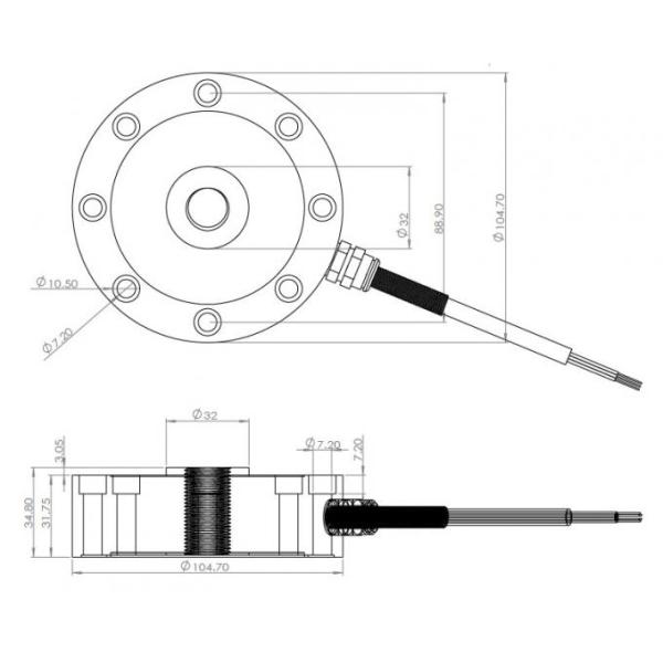 CHBW-5SLF Accuracy Level Spoke LCD 100Klb Conhon Load Cells 0