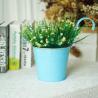 Buy cheap Metal Garden Ornaments 4 Pack Round Metal Planter Pot With Handles from wholesalers