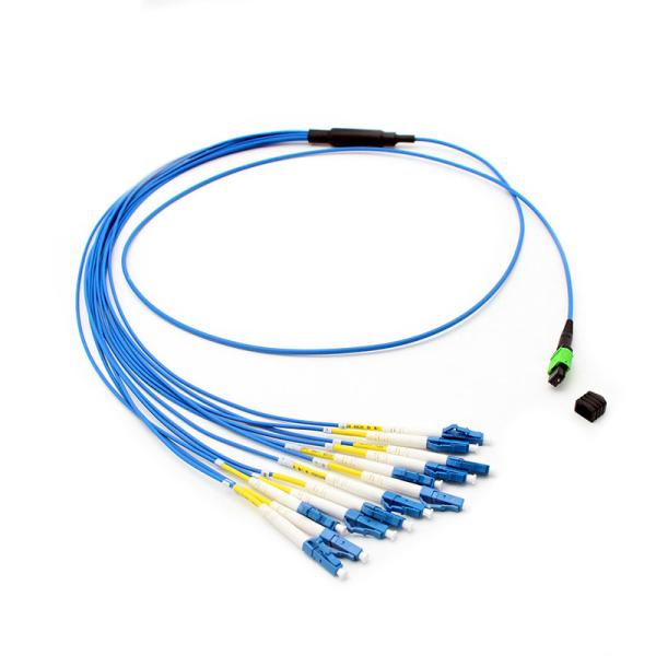 Buy cheap SENKO Optical Fiber Patch Cord Standard Loss SM G657A MPO-LC UPC Fanout 2.0mm Fiber Optic Trunk Cable from wholesalers