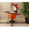 Buy cheap 21.5 Inch SGS Charcoal Kamado Grill , Orange Ceramic Smoker Grill from wholesalers