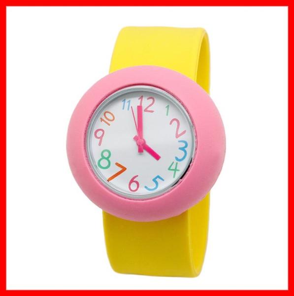 Buy cheap colorful silicone kids slap watch from wholesalers