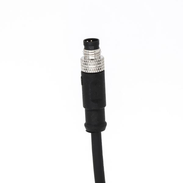 Buy cheap Pre Assembled Male M8 5 Pin Connectors IEC 61076-2-104 Straight B Code PVC Cable from wholesalers