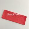 Buy cheap Red solid stripe OEM dish rags 100% poly microfiber tea towels wipes,single side kitchen cleaning rags size 38*51cm from wholesalers