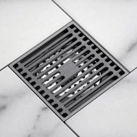 Buy cheap Modern Brass Bathroom Shower Drain , Square Floor Drain With Sink Hygienic Cover product