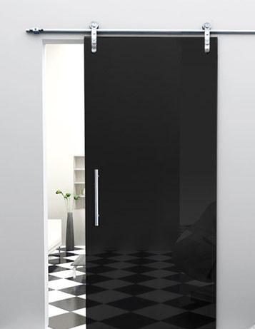 Buy cheap Black Tempered Glass Door High Light Transmission 20% Safety from wholesalers