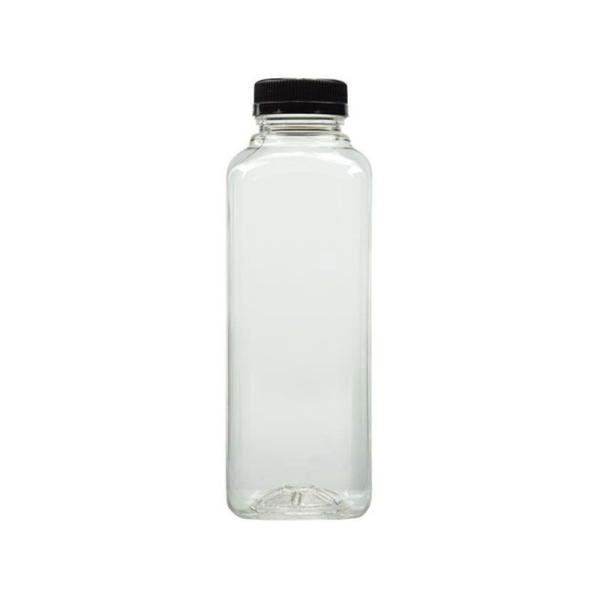 Buy cheap 16oz Empty Square PET Plastic Beverage Bottle With Cap Transparent from wholesalers