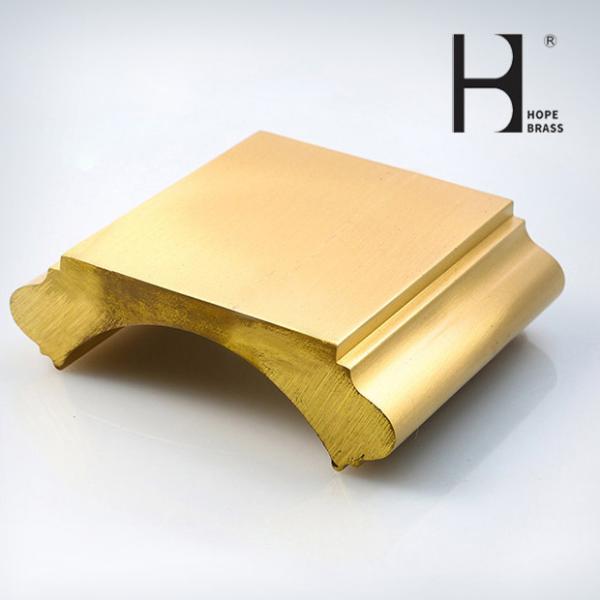 Buy cheap Custom Hand Railings For Stairs And Decorations for Furniture Brass Extrusion Profiles Copper Extruding Client Drawing from wholesalers