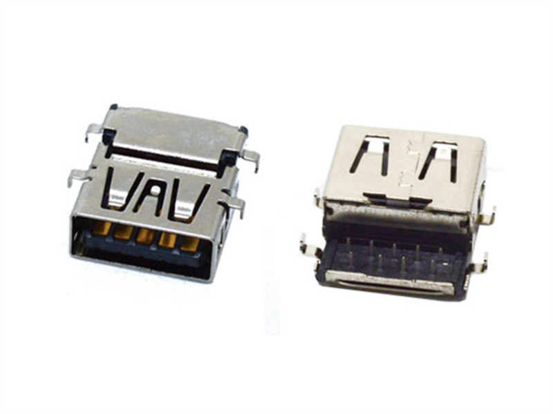 USB3.0 A Type, THT, Receptacle, Reflow Soldering， HULYN