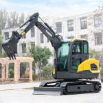 EPA Certified 4 Ton Mini Excavator 2400rpm Small Crawler Excavator Bagger