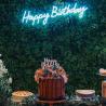 Buy cheap Rose Gold Happy Birthday Girls Air Shimmer Wall Party LED Custom Neon Light Sign Custom Letters from wholesalers