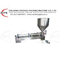 Buy cheap Horizontal Sauce Packaging Machine , 300-2500ml Semiautomatic Filling Machine product