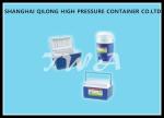 White Top And Blue Ice Cooler Box Durable , Strong Load Bearing Capacity Plastic