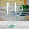 Buy cheap Recycle Green Spiraling Bubbles Glass Water Pitcher , Large Glass Pitcher from wholesalers