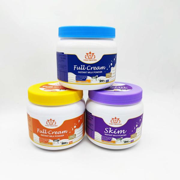 Buy cheap 400g Goat Skimmed Baby Milk Powder Jar Recycled Plastic PET Protein Loose Powder Container Bottle Jar With Screw Lid from wholesalers