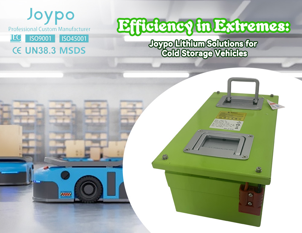 Joypo Quick Charge Cold Resistant Li Ion Battery For Cold Storage Warehouse AGV