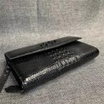 Authentic True Alligator Leather Men Wristlets Envelop Purse Genuine Exotic