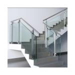 Modern Toughened Glass Railings with Aluminum U Channel