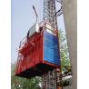 Buy cheap 2700kg VFD Red Single Cage Construction Material Hoists for Mining Wells from wholesalers