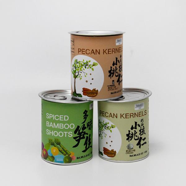 Buy cheap Airtight Paper Tube Cans Packaging With Easy Open Lid Tamper Proof from wholesalers