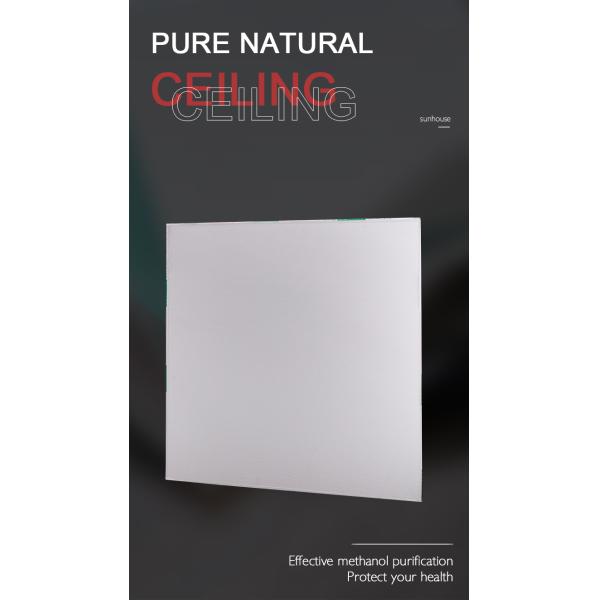 Square Edge Plastic PVC Gypsum Ceiling , Soundproof PVC Laminated Ceiling Tiles