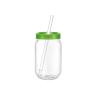 Buy cheap Single Wall Acrylic Plastic Mason Jar Bottle With Plastic Lid Cold Drink Using from wholesalers