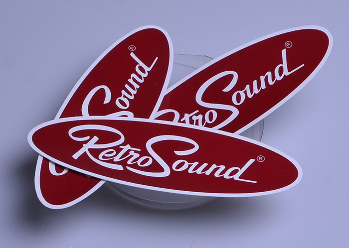 Custom printing high quality PVC vinyl die cut oval UV resistant car sticker