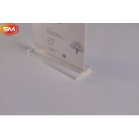 Buy cheap Advertising Photo Frame T Shape Acrylic Sign Holder Display Stand for table product