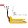 Buy cheap Manual Pallet Truck Rated Load 2500 - 3500kg With 54mm Fork Thickness from wholesalers